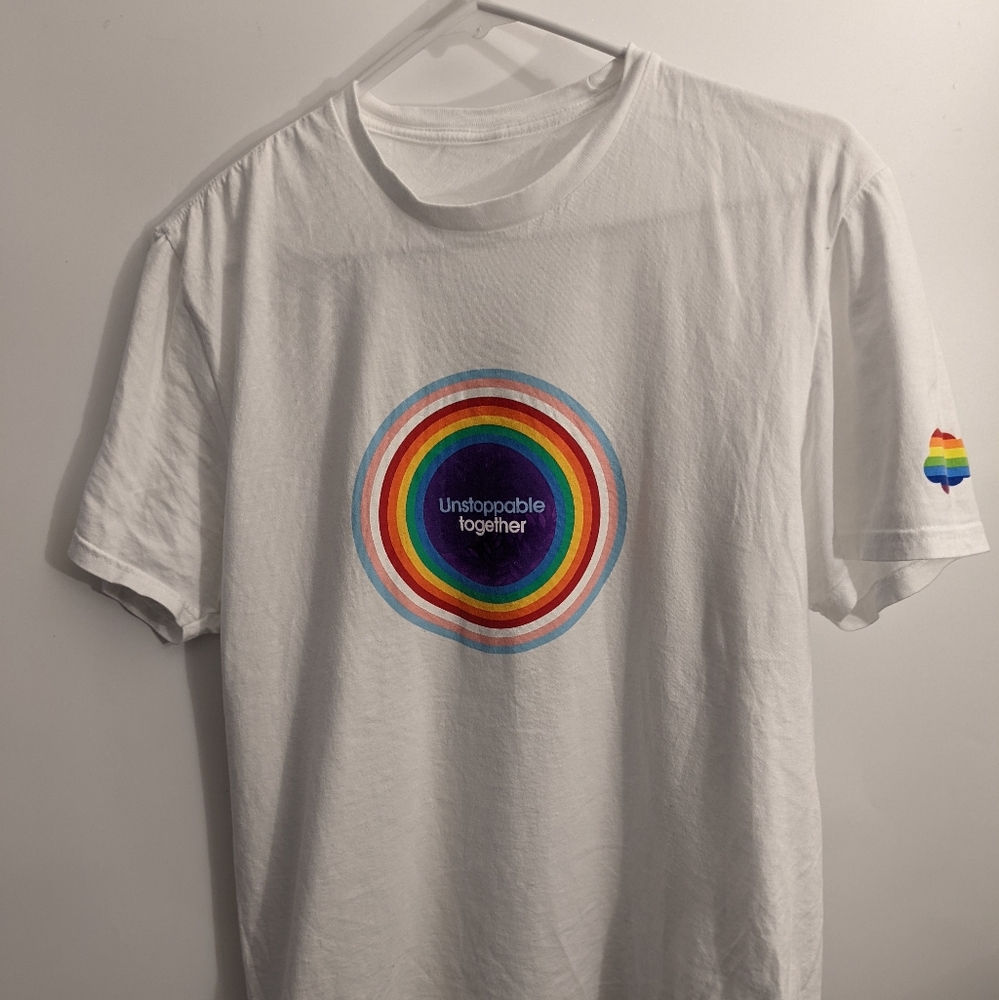 White unstoppable t shirt